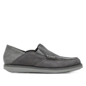 Rockport Slip Ons‎ Tucker Venetian Gray Casual Canvas shoes New in box 10